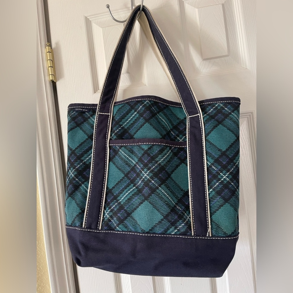 Lands End Canvas Open Tote Bag-GUC